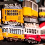 Panorama costiero del Portogallo, vista su una strada panoramica tra Lisbona e l'Algarve.